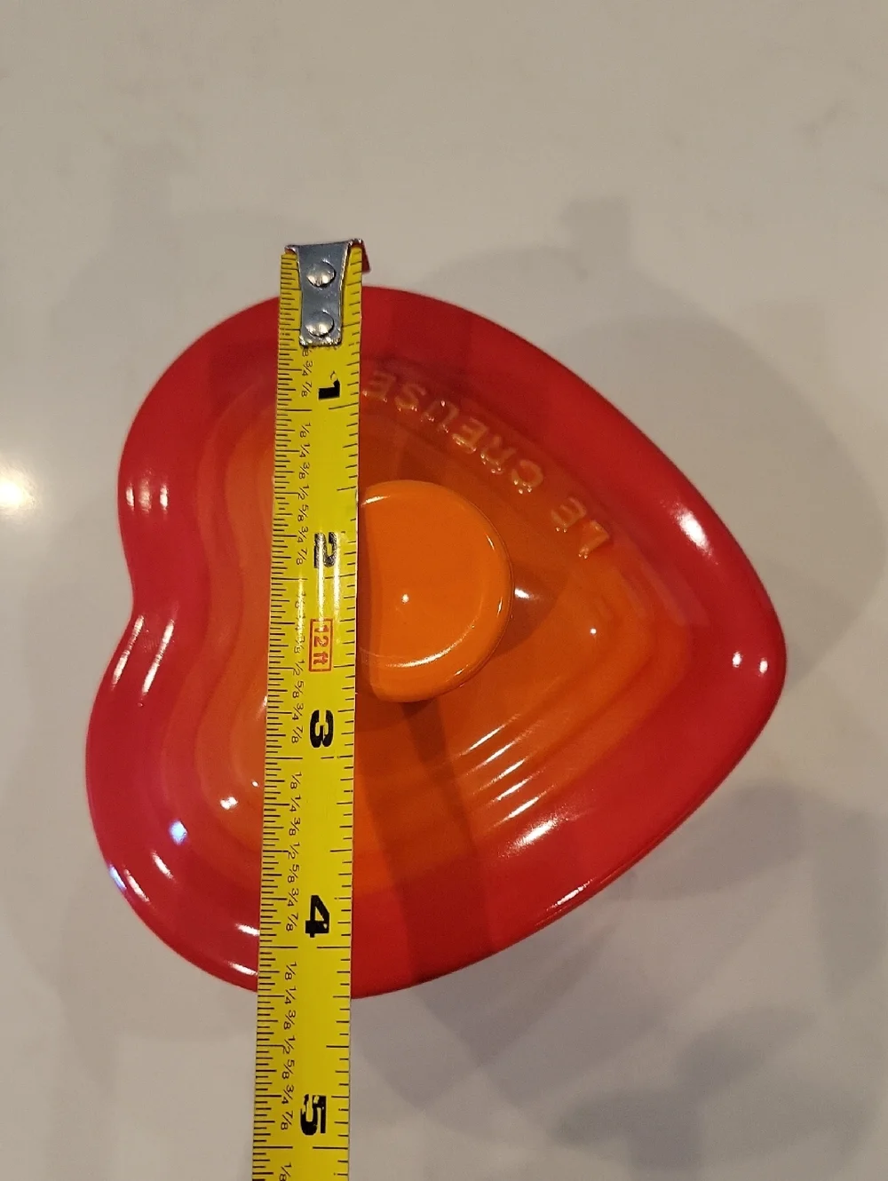 Le Creuset Like New Flame Heart Cocotte